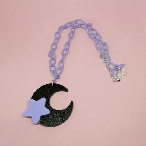 Shining Moon Necklace Set